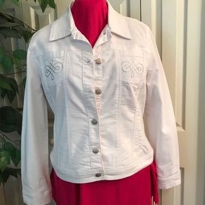 White XL "biker" jacket